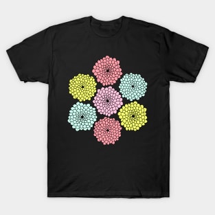 Pastel Flowers Print T-Shirt